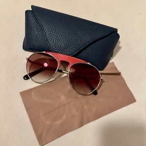 LOEWE 56mm Aviator Sunglasses